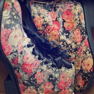 Floral Print Boots